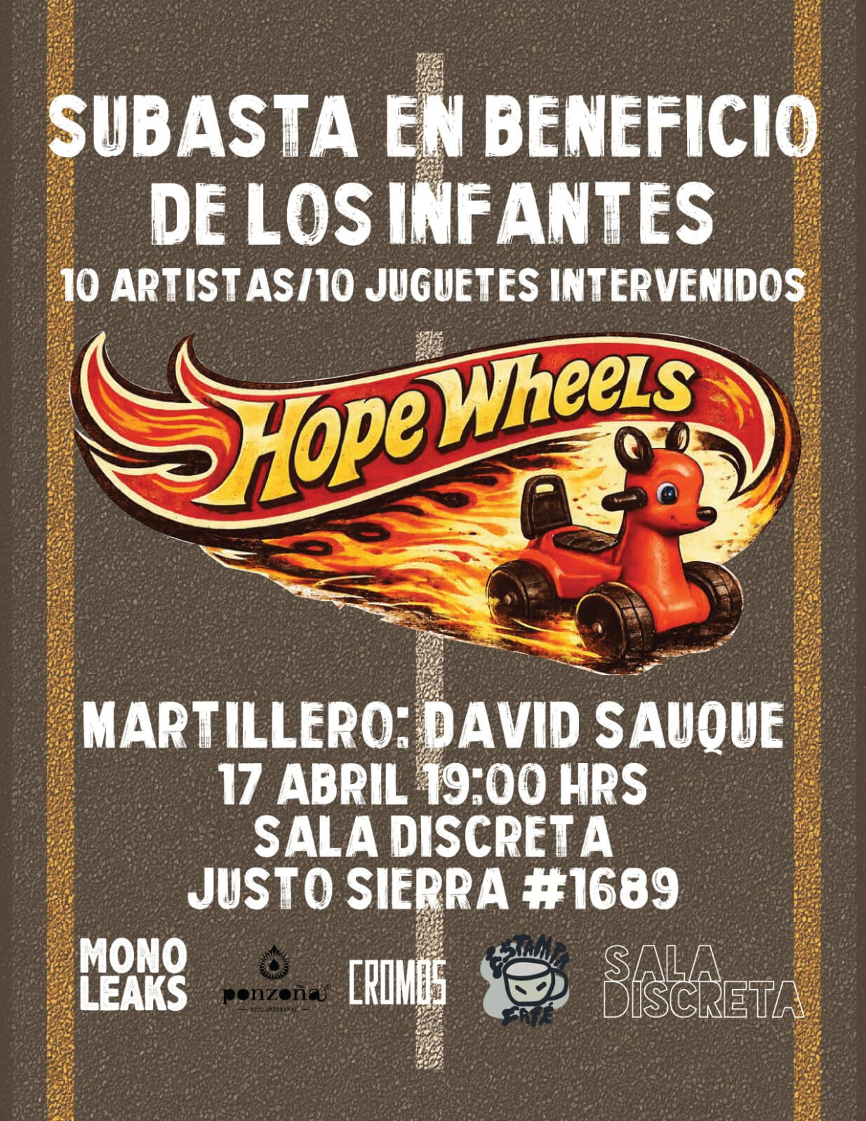 Colecta a beneficio de la infancia. Organizada por Monoleaks. Monoleaks Colectivo subasta solidaria. Haus Arts Producción Cultural Internacional | Dirección creativa por: Xerenthiu Llamas